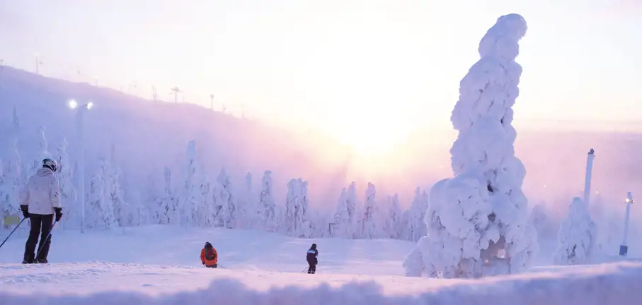 Skiing in Lapland