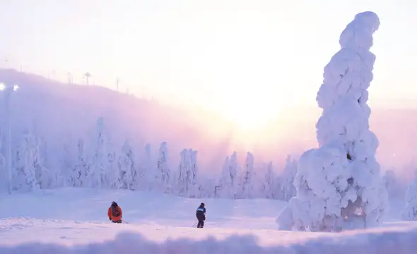 Skiing in Lapland