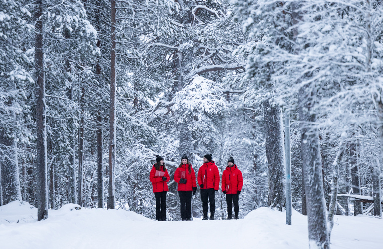 You'll fly into the heart of Lapland, then it's a short coach ride to Saariselkä. It's 200km above the Arctic Circle so it'll feel like you're on another planet.