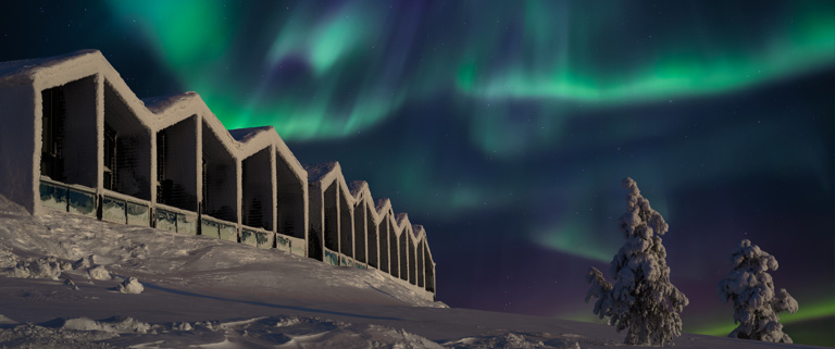 Santa's Star Arctic Hotel northern lights