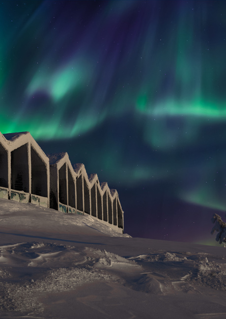 Santa's Star Arctic Hotel northern lights