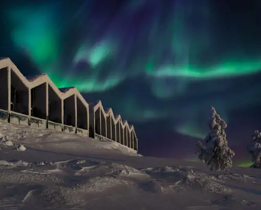 Santa's Star Arctic Hotel northern lights