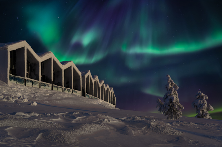 Santa's Star Arctic Hotel northern lights