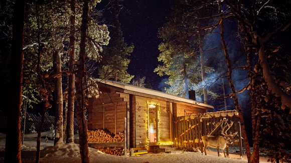 Get ready, it's the great search for Santa. Follow his magical glow trail that he leaves behind wherever he goes to find his secret log cabin for your private meeting with him.